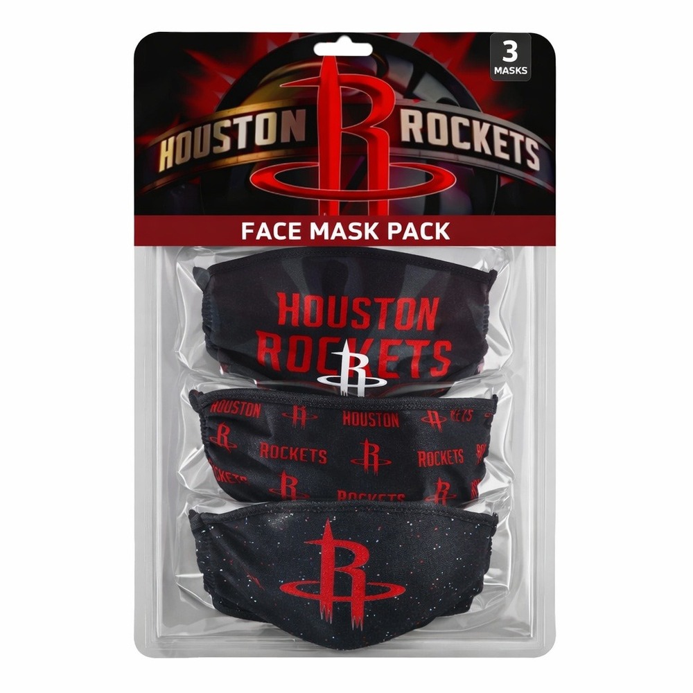 Face Mask (3) "Houston‎ Rockets" Ultra Game